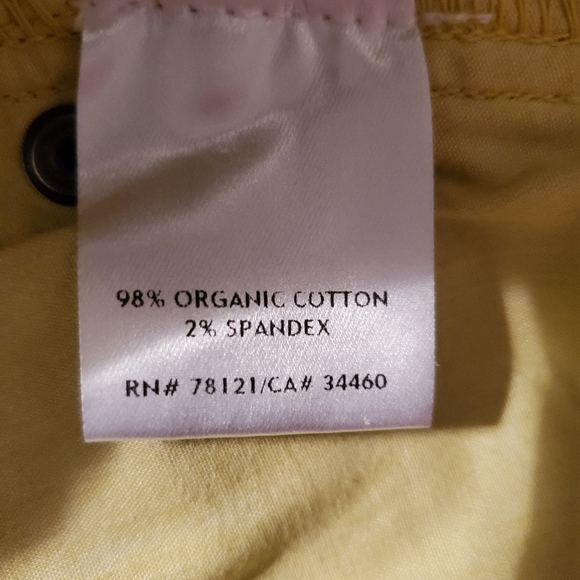 Eileen Fisher Mustard Green straight leg jean. Reduced - Picture 5 of 6